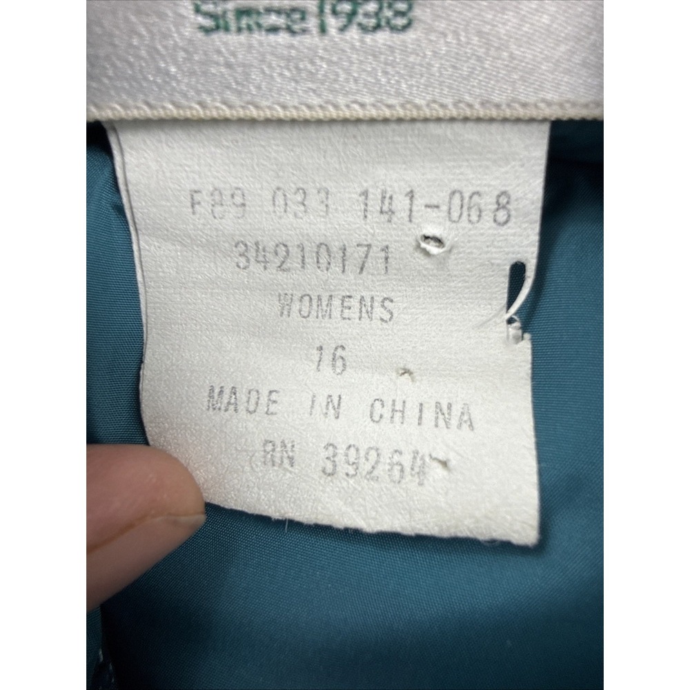 REI Women Vintage Fall 1989 L Green Nylon Goose Down Puffer Vest Utility HD Warm - Picture 4 of 11